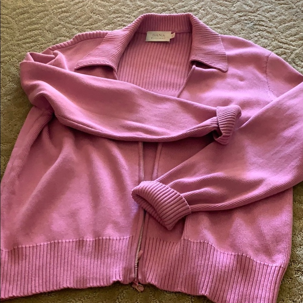 Dana Buchman sweater, size XL, pink